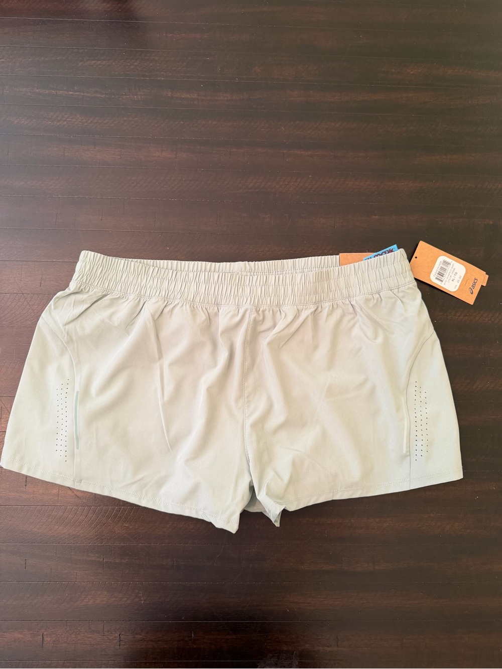 Asics Light Gray Women’s Athletic Shorts